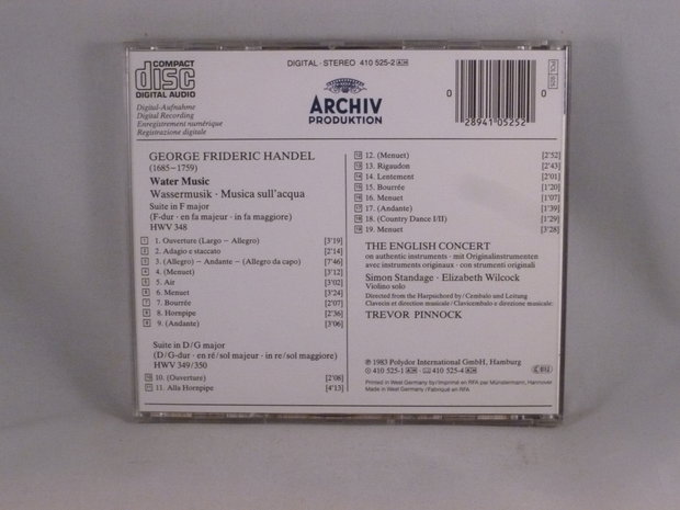 Handel - Watermusic / Trevor Pinnock