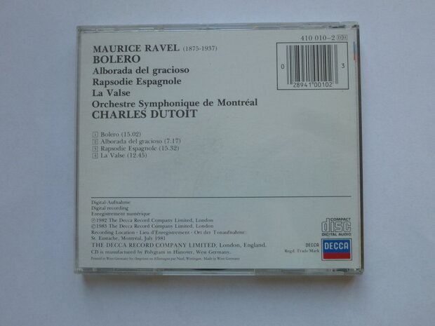 Ravel - Bolero / Charles Dutoit
