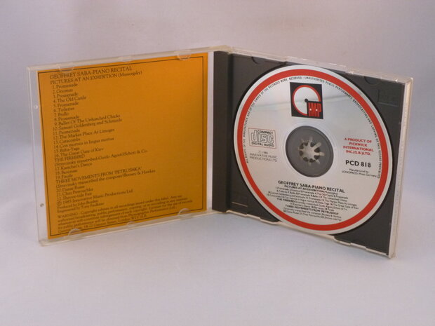 Geoffrey Saba - Piano recital / Mussorgsky, Stravinsky