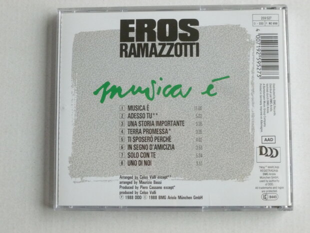 Eros Ramazotti - Musica é 