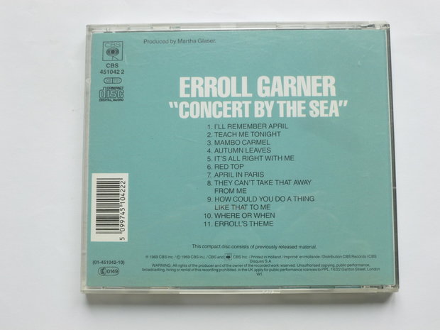 Erroll Garner - Concert by the Sea