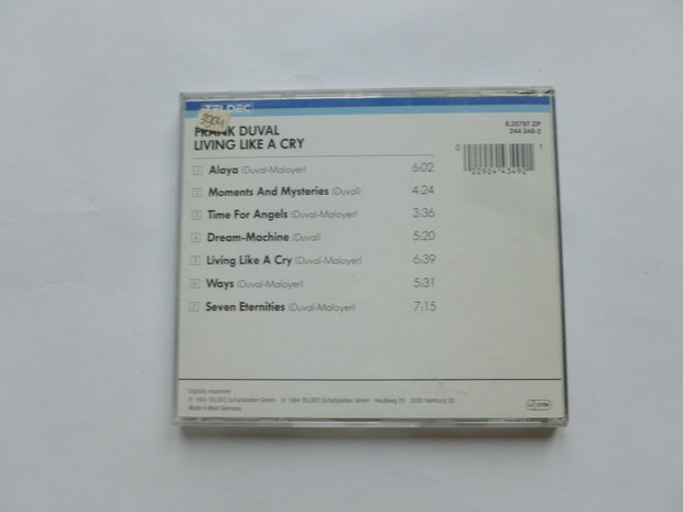 Frank Duval - Living like a cry