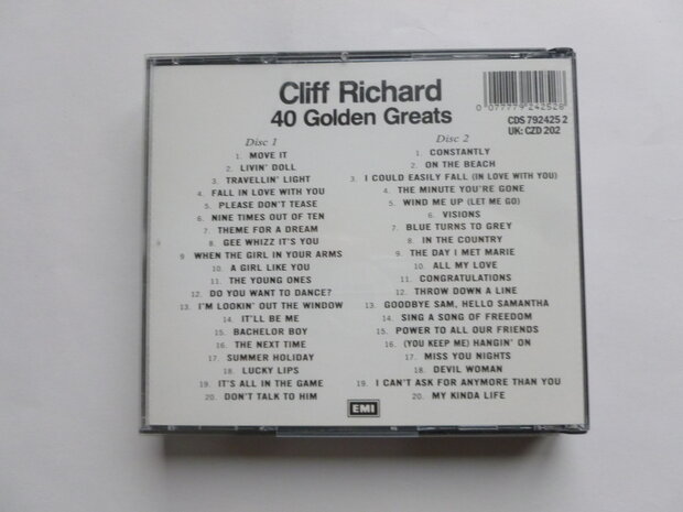 Cliff Richard - 40 Golden Greats (2 CD)