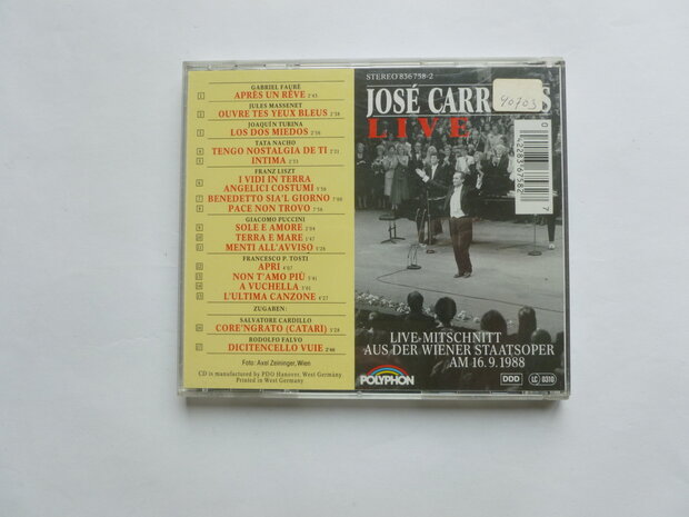 Jose Carreras - Live