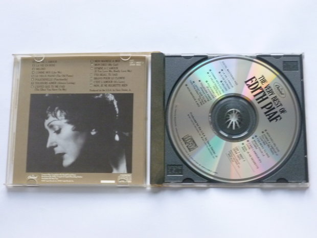 Edith Piaf ‎– The Very Best Of Edith Piaf (Immortal "Little Sparrow" Of France)