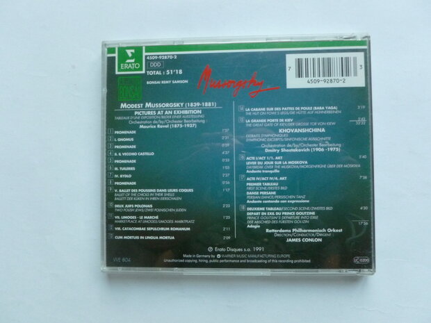 Mussorgsky - Pictures at an Exhibition / James Conlon