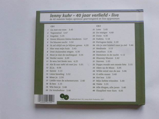 Lenny Kuhr - 40 jaar verliefd / Live (2 CD)