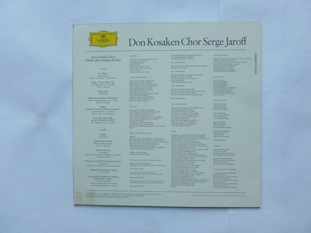 Don Kosaken Chor Serge Jaroff - Geistliche chore / Ave Maria (LP)