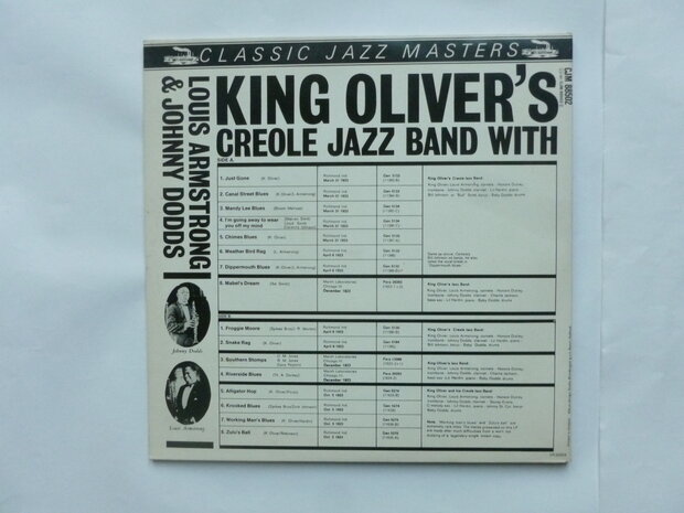 King Oliver's Creole Jazz Band with Louis Armstrong & Johnny Dodds - Classic Jazz Masters (LP)