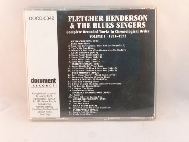 Fletcher Henderson & The Blues Singers. Volume 1