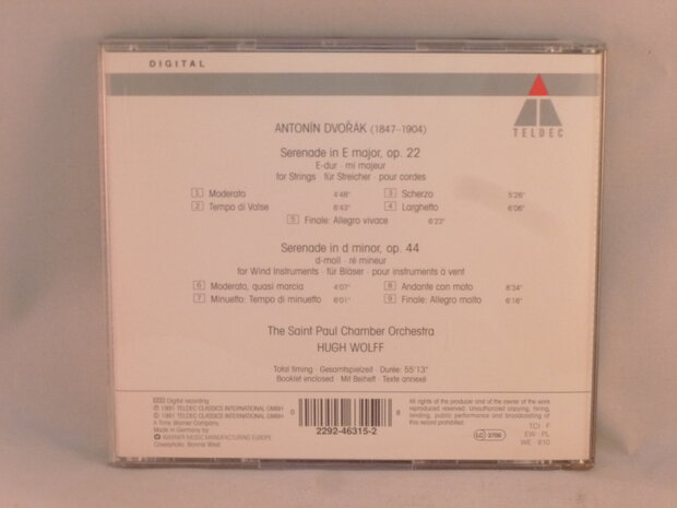 Dvorak: Serenades, Hugh Wolff, Saint Paul Chamber Orchestra