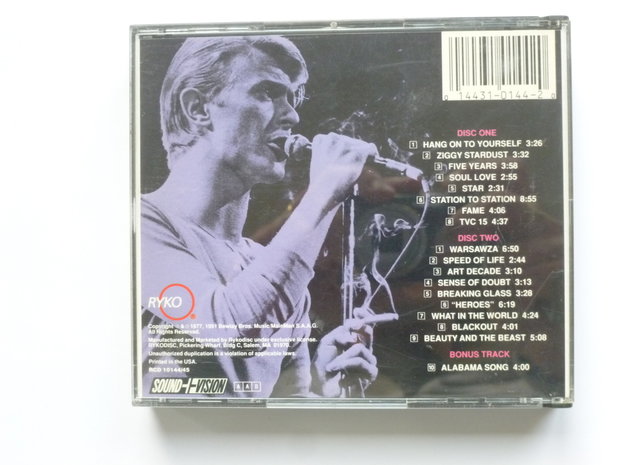 David Bowie - Stage (2 CD) Ryko