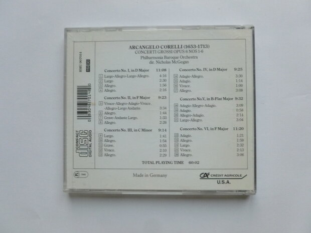 Corelli - Concerti Grossi / Philh.Baroque Orch. Nicholas McGegan