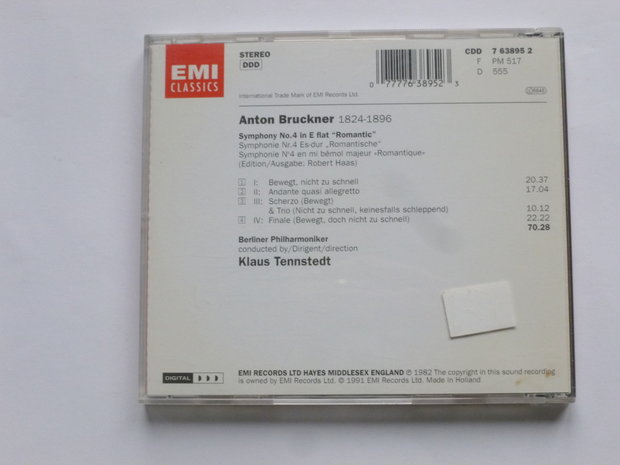 Anton Bruckner - Symph. no 4 / Klaus Tennstedt