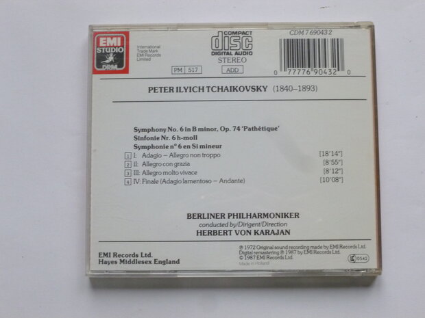 Tchaikovsky - Symphony No. 6 / Herbert von Karajan