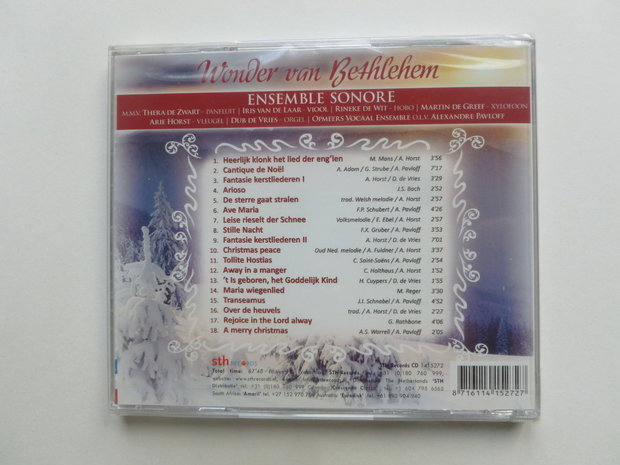 Ensemble Sonore - Wonder van Bethlehem (nieuw)