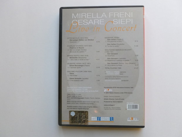 Mirella Freni - Cesare Siepi - Live In Concert (DVD)