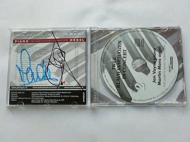 Jan Vayne / Martin Mans - Twee Klaviervirtuozen in concert - vol 2(gesigneerd)