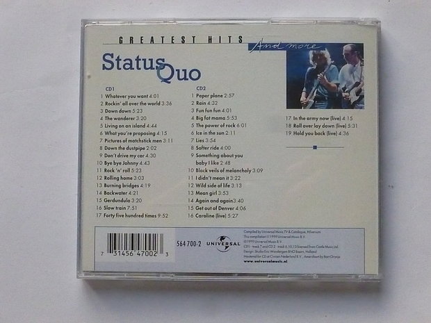 Status Quo - Greatest Hits and more (2 CD)