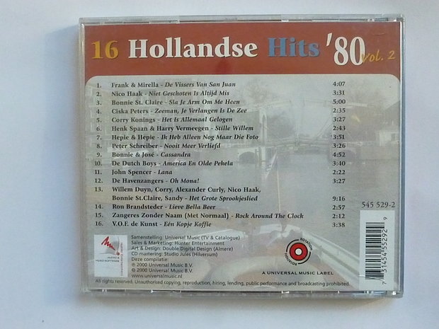 16 Hollandse Hits '80 vol.2