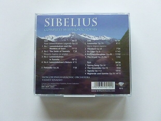 Sibelius - Complete Symphonic Poems (3 CD) Sinaisky