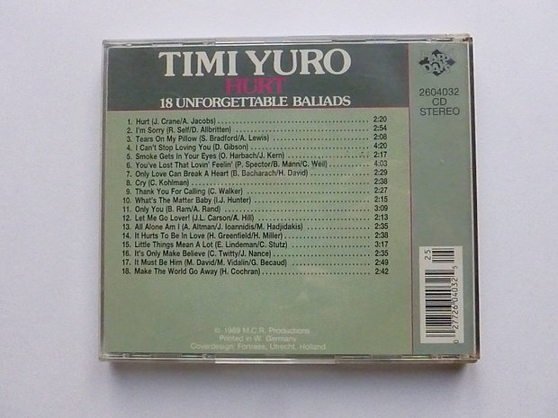 Timi Yuro - Hurt