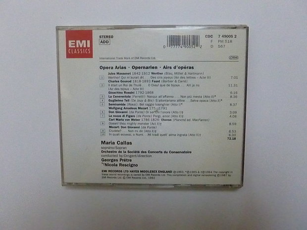 Maria Callas - Opera Arias