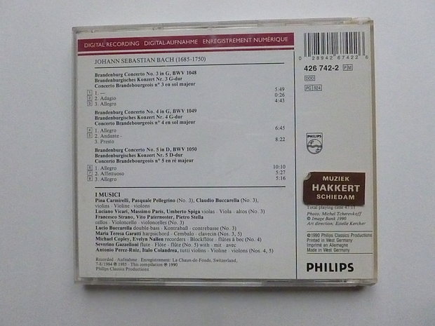 Bach - Brandenburgische Konzerte / I Musici