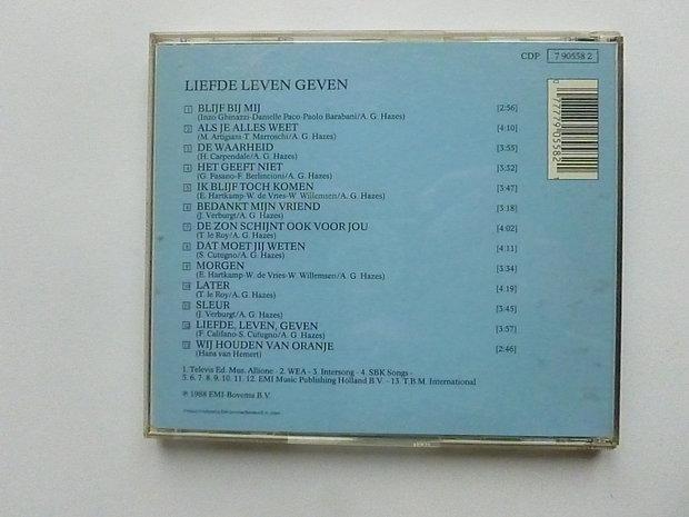 Andre Hazes - Liefde, leven, geven (EMI)