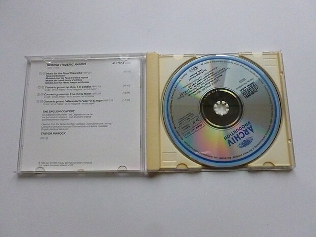 Handel - Music for the Royal Fireworks / Trevor Pinnock