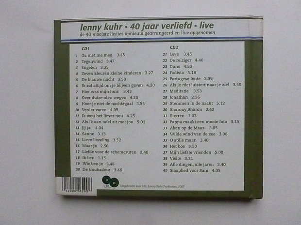 Lenny Kuhr - Live / 40 jaar Verliefd (2 CD) Gesigneerd