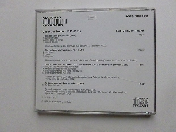 Oscar van Hemel - Symfonische muziek