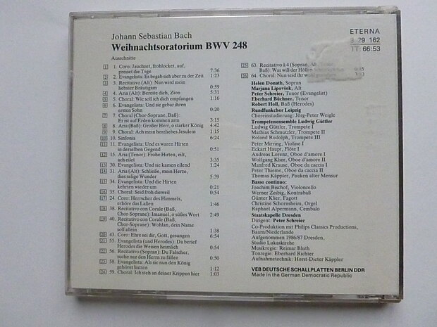 Bach - Weihnachtsoratorium / Peter Schreier