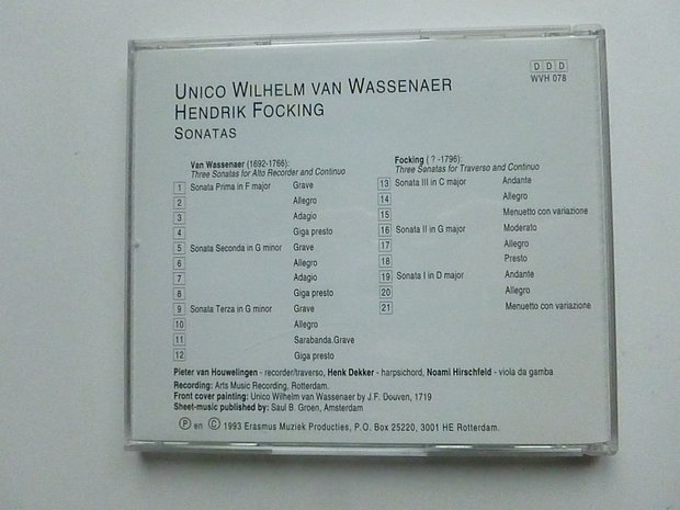 Unico Wilhelm van Wassenaer - Hendrik Focking