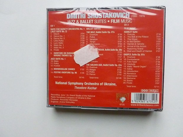 Shostakovich - Jazz & Ballet Suites, Film Music 3 CD Box (Nieuw)