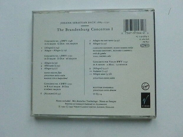 Bach - The Brandenburg Concertos / Jonathan Rees