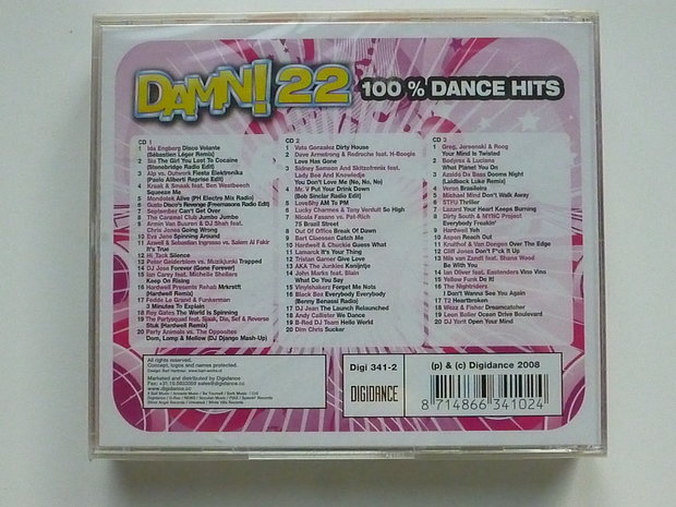 Damn! 22 - 100% Dance Hits (3 CD) Nieuw