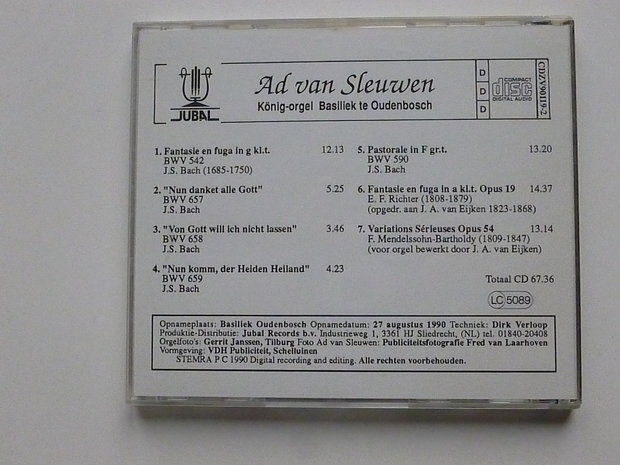 Ad van Sleuwen  - König Orgel Basilliek