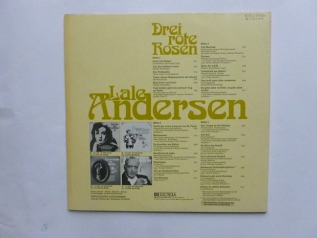Lale Andersen - Drei rote rosen (2 LP))