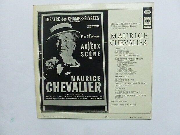 Maurice Chevalier - Enregistrement Public 1968 (LP)