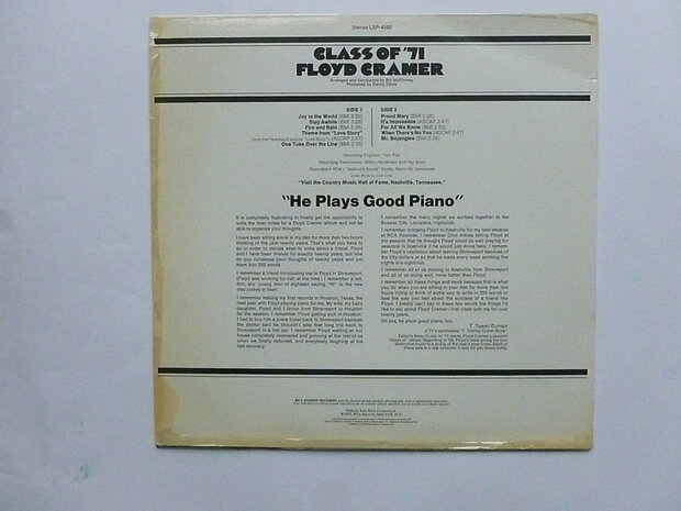 Floyd Cramer - Class of '71 (LP)