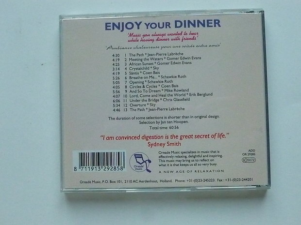 Enjoy your Dinner - Oreade music