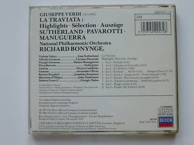 Verdi - La Traviata (highlights)