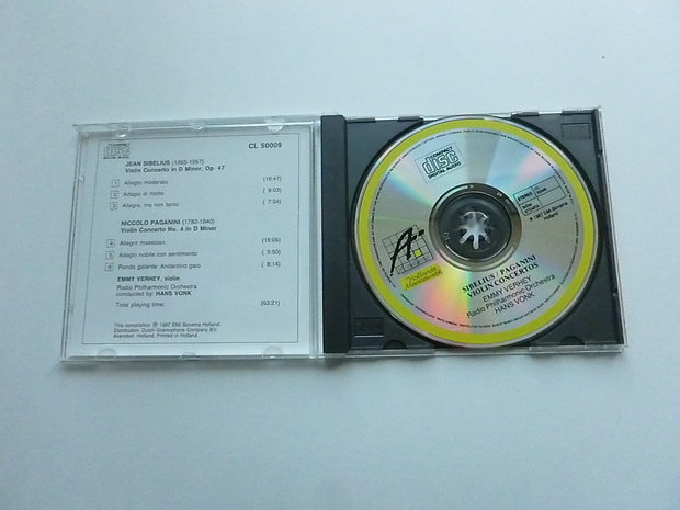 Emmy Verhey - Paganini, Sibelius / Hans Vonk