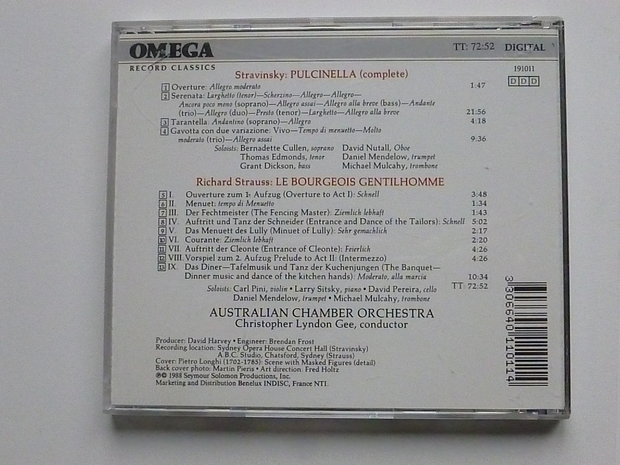 Stravinsky - Pulcinella / Australian Chamber Orchestra