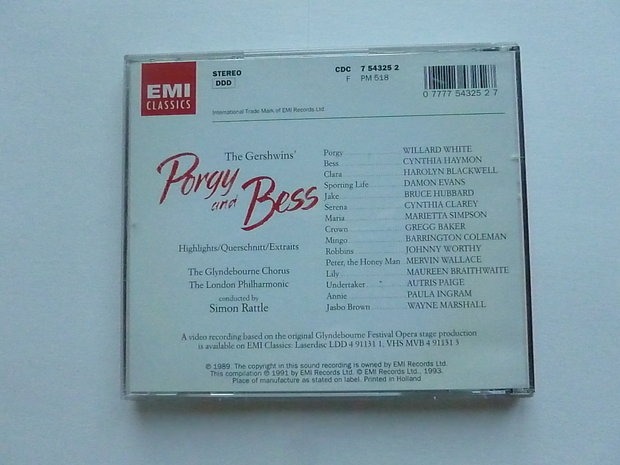 Gershwin - Porgy and Bess / Simon Rattle