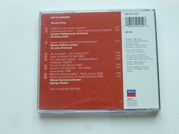 Kiri Te Kanawa - Mozart Arias