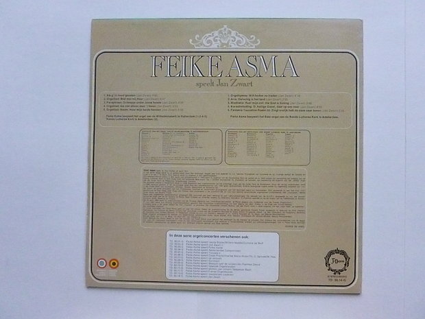 Feike Asma - speelt Jan Zwart (LP)