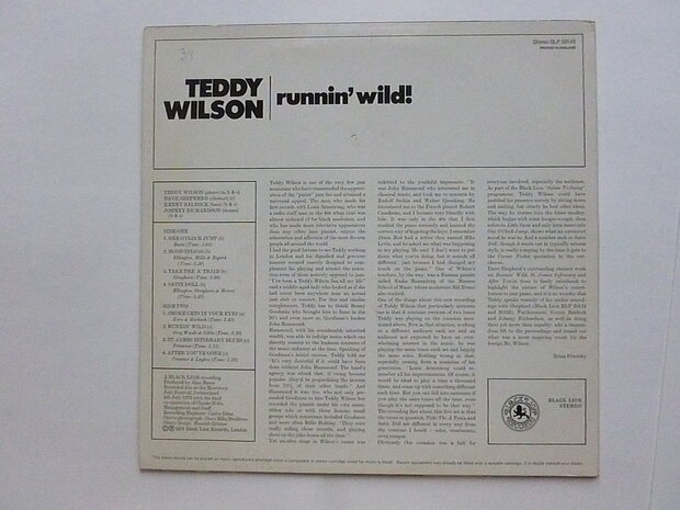 Teddy Wilson - Runnin wild! (LP)