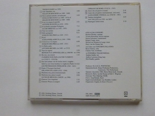 Muziek in de Nederlanden van 1400 - 1600